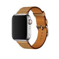 Wewoo Pour Apple Watch 3/2/1 Génération 42mm Cross Bande Universelle en Cuir Marron 