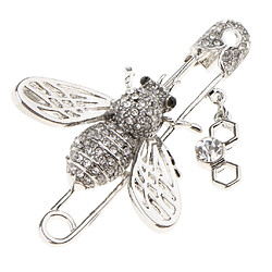 Mode Femmes Alliage Strass Insecte Miel Abeille Chemises Broches Broche Bijoux