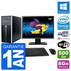 PC Tour HP Pro 6300 CMT Ecran 19" G630 RAM 8Go Disque Dur 500Go Windows 10 Wifi - Occasion