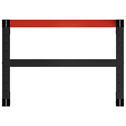 Acheter vidaXL Cadre de banc de travail Métal 80x57x79 cm Noir et rouge