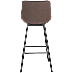 Avis Non Tabouret de bar Weston velours