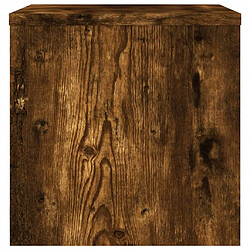 Acheter vidaXL Table de chevet Chêne fumé 40x30x30 cm Bois d'ingénierie