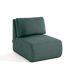 Lisa Design Santorini - module d'assise sans accoudoirs - en tissu texturé Santorini - module d'assise sans accoudoirs - en tissu texturé - Vert