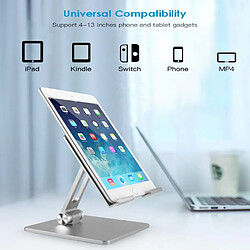 Avis Universal Support de téléphone portable de bureau en métal pour iPhone iPad aluminium alliage réglable tablette tablette tablette de table de table de téléphone portable | porte-téléphone et ampli;Des stands