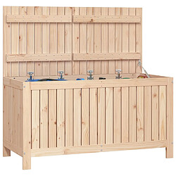 Avis vidaXL Boîte de rangement de jardin 121x55x64 cm Bois massif de pin