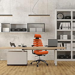 Chaise de bureau / Chaise pivotante ERGO LINE II PRO tissu orange hjh OFFICE