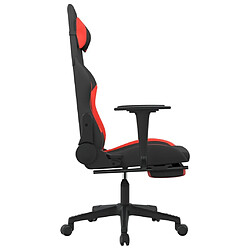 Acheter Maison Chic Chaise de jeu, Chaise gaming avec repose-pied, Fauteuil gamer,Chaise de Bureau Noir et rouge Tissu -GKD99120