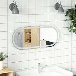 vidaXL Miroir de salle de bain à LED 80x35 cm ovale