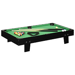 vidaXL Mini table de billard 3 pieds 92x52x19 cm Noir et vert 