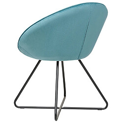 Acheter Beliani Chaise de salle à manger FLOBY II Velours Bleu clair