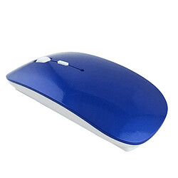 Acheter Souris Ultra Plate pour MAC APPLE Sans Fil USB Universelle Capteur Optique 3 Boutons Couleurs (BLEU)