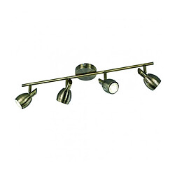 Luminaire Center Plafonnier bronze Tivoli 4 Ampoules