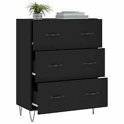 Acheter Maison Chic Buffet,Meuble de Rangement,commode pour salon,Cuisine noir 69,5x34x90 cm bois d'ingénierie -MN13356