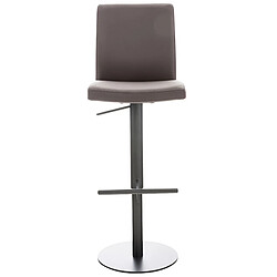 Non Tabouret de bar Cadiz simili cuir noir