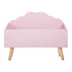 Atmosphera, Createur D'Interieur Coffre de rangement enfant Nuage - Longueur 58 cm - Rose