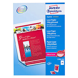 Papier photo laser Avery A4 150 g - 200 feuilles