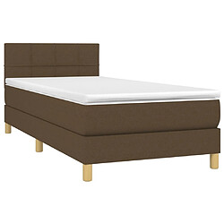 Avis Sommier à lattes,Cadre à lattes de lit et matelas et LED pour Adulte Marron foncé 80x200cm -MN61215