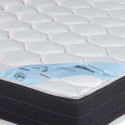 Acheter Ebac Matelas + sommier tapissier 120x190 Ressorts - Rubis - Soutien très ferme - Blanc