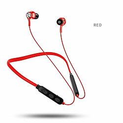 G04 Oreillette Bluetooth Intra-Auriculaire Appel Mains Libres Suspendu Cou Musique Sport Bouchons Rouge Sac D'Opp 