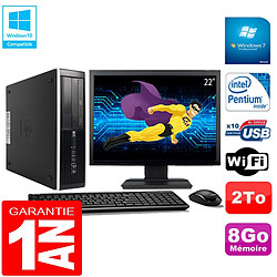 PC HP Compaq Pro 6300 SFF G630 RAM 8Go 2To Graveur DVD Wifi W7 Ecran 22" · Occasion 