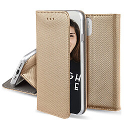 JAYM - Etui Folio Rose Gold pour Apple iPhone 15 Pro -Fermeture Magnetique - Fonction cinéma Stand - Rangement cartes inclus