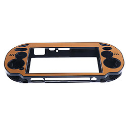 Acheter boîtier en plastique plaqué aluminium brossé protège-peau pour ps vita gold