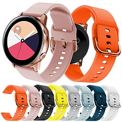 Wewoo Bracelet pour montre connectée Smartwatch de poignet à boucle de électrolytique Galaxy Watch Active Orange pas cher