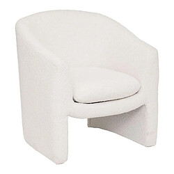 Atmosphera, Createur D'Interieur Fauteuil boucle Kunjo blanc - ATMOSPHERA