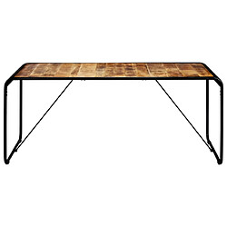 vidaXL Table de salle à manger 180x90x76 cm Bois de manguier brut