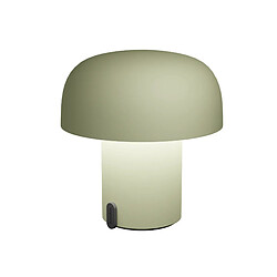 Lampe de table portable, dimmable et rechargeable via usb, couleur mousse vert - Sensa Moss - KOODUU