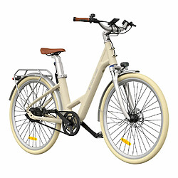 Vélo électrique ADO Air 28 Pro - Moteur 250W Batterie 36V9.6Ah Assisté Autonomie 100KM Freins à Disque Hydrauliques - Beige