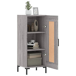 Avis vidaXL Buffet Sonoma gris 34,5x34x90 cm Bois d'ingénierie