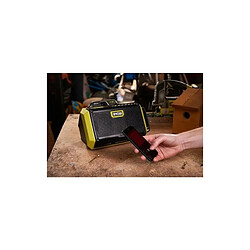 RYOBI Enceinte Bluetooth 18V - 2 haut-parleurs 15 W - port de charge USB 2,1 A