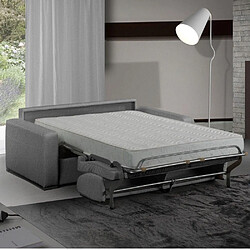 Inside 75 Canapé convertible express 160 IMPERIAL matelas 22 cm sommier lattes Bouclette gris