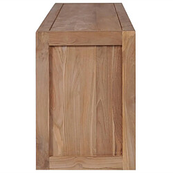 Avis Maison Chic Meuble TV scandinave - Banc TV pour salon Bois massif de teck et finition naturelle 120x30x40cm -MN42036