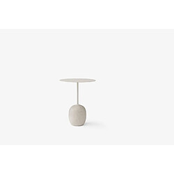 &Tradition Table d'appoint Lato - blanc ivoire - Ø40 cm