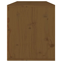 Avis vidaXL Armoire murale Marron miel 80x30x35 cm Bois de pin massif