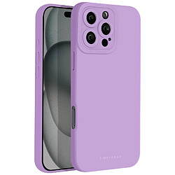 Roar Coque pour iPhone 16 Pro Max Silicone Mat Soft Touch Caméra Protégée Violet 