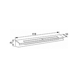 bouche pour entrée d'air - kit ehl 6-45 s 37db - blanc - aldes 11014084