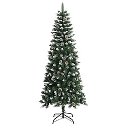 vidaXL Sapin de Noël artificiel avec support Vert 180 cm PVC