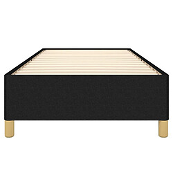 Maison Chic Lit adulte - Lit simple Cadre de lit,Structure du lit Contemporain Noir 80x200 cm Tissu -MN83991 pas cher