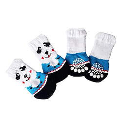 4 Chaussettes De Chien De Chiot De Chat Mignon De Compagnie De Protection De Patte Antidérapante L Panda