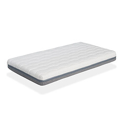 Dormalit Matelas bébé KALA 70X140 – Epaisseur 11 cm – Déhoussable – Mousse à mémoire double face et noyau perforée