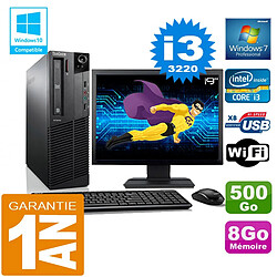 PC Lenovo M92p SFF Core I3-3220 Ram 8Go Disque 500 Go Wifi W7 Ecran 19" · Occasion 