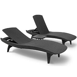 Keter Chaise longue Pacific Graphite 223564