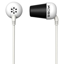 Écouteurs avec Fil, Headphones In Ear Légers, Compatibles avec les Smartphones, , Blanc, KOSS, Plug W Classic