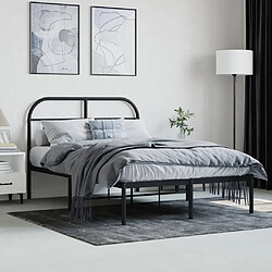 Avis Maison Chic Lit adulte - Cadre de lit métal avec tête de lit,Structure du lit Contemporain pour chambre noir 120x190 cm -MN31498