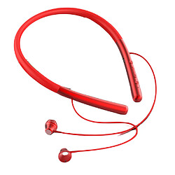 General Oreillette Bluetooth V5.0, oreillette sans fil avec charge d'affichage de la batterie, oreillette Bluetooth avec micro antibruit pour la conduite, le bureau, les affaires, la conférence, la vidéo(rouge) 