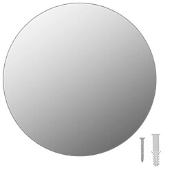 Decoshop26 Miroir rond sans cadre 30 cm Verre DEC022793