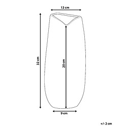 Avis Beliani Vase décoratif DERBE Céramique 32 cm Argenté